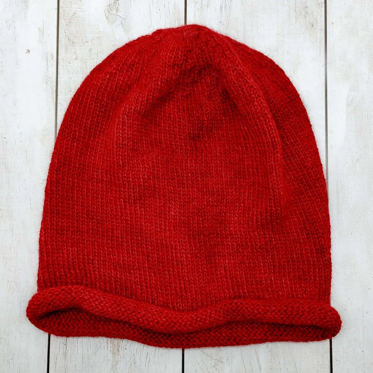Curl Edge Beanie Made Fom Alpaca Fibre At Quenti Mill